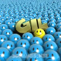 gil in Special Smileys style - 3D name wallpaper
