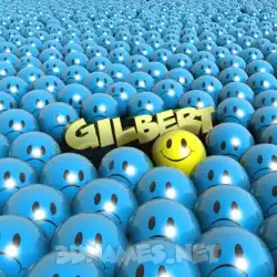 gilbert in Special Smileys style - 3D name wallpaper