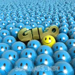 gilo in Special Smileys style - 3D name wallpaper