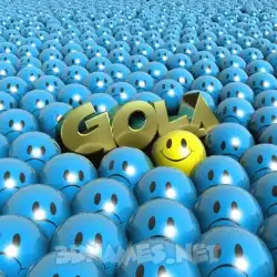 gola in Special Smileys style - 3D name wallpaper