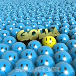 golla in Special Smileys style - 3D name wallpaper