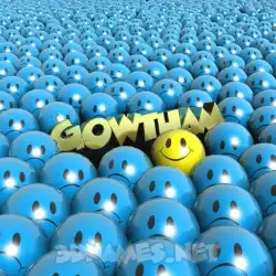 gowtham in Special Smileys style - 3D name wallpaper