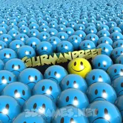 gurmanpreet in Special Smileys style - 3D name wallpaper