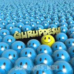 gurupdesh in Special Smileys style - 3D name wallpaper