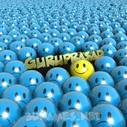 guruprasad in Special Smileys style - 3D name wallpaper