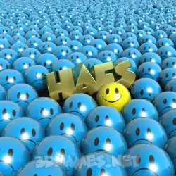 hafs in Special Smileys style - 3D name wallpaper