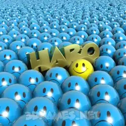 haro in Special Smileys style - 3D name wallpaper