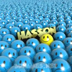 hasson in Special Smileys style - 3D name wallpaper