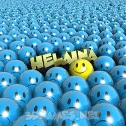 helaina in Special Smileys style - 3D name wallpaper
