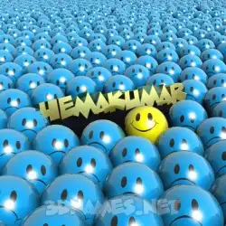 hemakumar in Special Smileys style - 3D name wallpaper