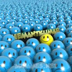 hemantkumar in Special Smileys style - 3D name wallpaper