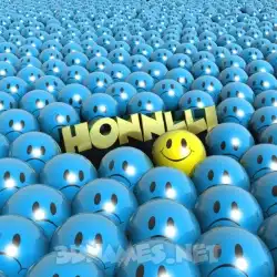honnlli in Special Smileys style - 3D name wallpaper