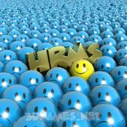 hrms in Special Smileys style - 3D name wallpaper