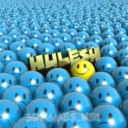 hulesh in Special Smileys style - 3D name wallpaper