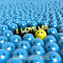 i love lee in Special Smileys style - 3D name wallpaper