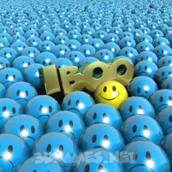 iboo in Special Smileys style - 3D name wallpaper