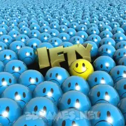 ifty in Special Smileys style - 3D name wallpaper