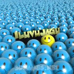 iluvujagu in Special Smileys style - 3D name wallpaper