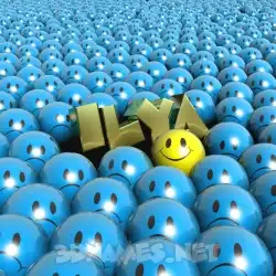 ilya in Special Smileys style - 3D name wallpaper
