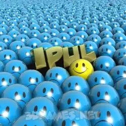 ipul in Special Smileys style - 3D name wallpaper