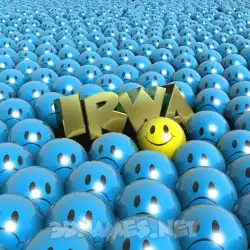 irwa in Special Smileys style - 3D name wallpaper