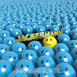 jackermann in Special Smileys style - 3D name wallpaper