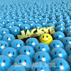 jackye in Special Smileys style - 3D name wallpaper