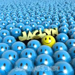 jaclyn in Special Smileys style - 3D name wallpaper