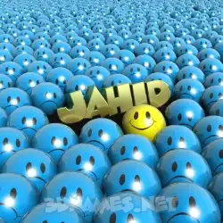 jahid in Special Smileys style - 3D name wallpaper