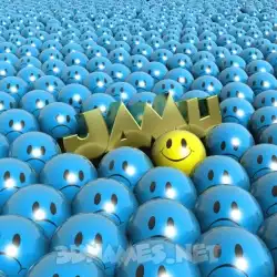 jamu in Special Smileys style - 3D name wallpaper