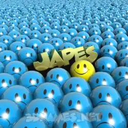 japes in Special Smileys style - 3D name wallpaper