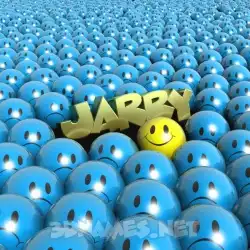 jarry in Special Smileys style - 3D name wallpaper