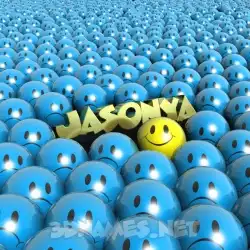 jasonya in Special Smileys style - 3D name wallpaper