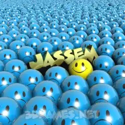 jassem in Special Smileys style - 3D name wallpaper