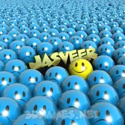 jasveer in Special Smileys style - 3D name wallpaper