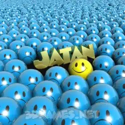 jatan in Special Smileys style - 3D name wallpaper