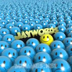 jaywords in Special Smileys style - 3D name wallpaper