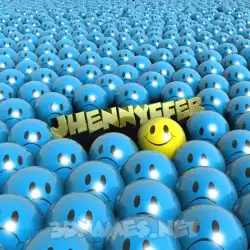 jhennyffer in Special Smileys style - 3D name wallpaper