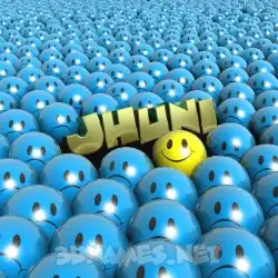 jhuni in Special Smileys style - 3D name wallpaper