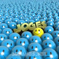 joges in Special Smileys style - 3D name wallpaper
