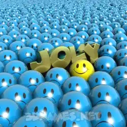 joly in Special Smileys style - 3D name wallpaper