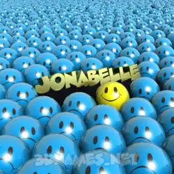 jonabelle in Special Smileys style - 3D name wallpaper