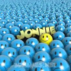 jonnie in Special Smileys style - 3D name wallpaper