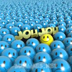 joujou in Special Smileys style - 3D name wallpaper
