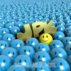 jpk in Special Smileys style - 3D name wallpaper