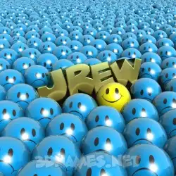jrew in Special Smileys style - 3D name wallpaper