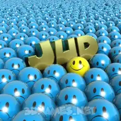 jud in Special Smileys style - 3D name wallpaper
