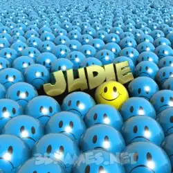 judie in Special Smileys style - 3D name wallpaper
