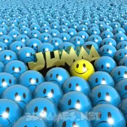 jumaa in Special Smileys style - 3D name wallpaper