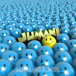 jumani in Special Smileys style - 3D name wallpaper